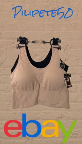 Delta Burke 2-Pack Intimate Seamless Bras Size 2X Soft Comfort Longline NICE