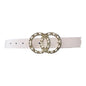 JUICY COUTURE BELT PINK BEAUTIFUL PINK AND GOLD CIRCLE BUCKLE