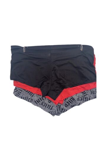 Juicy Couture Women 3-Pack JC9693 Cheeky Multicolor Boy short Panties  Size 2X