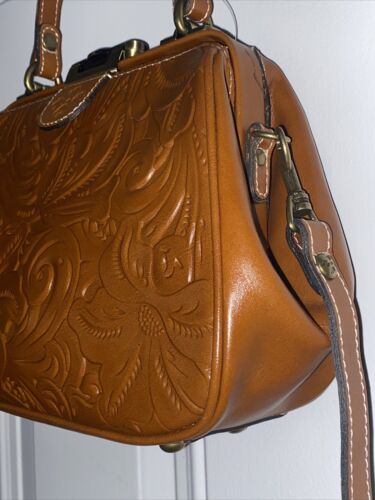 Patricia Nash Gracchi Satchel Florence Floral Embossed Leather Bag NEW -CLASSY!