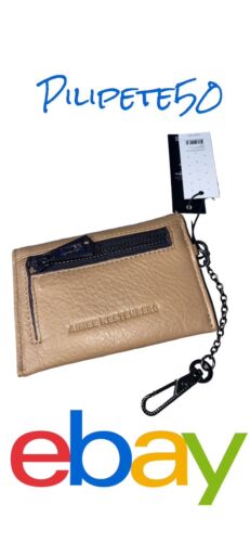 Aimee Kestenberg Ashley Pebbled Leather Pouch/Card Holder - Camel ~REAR FIND!