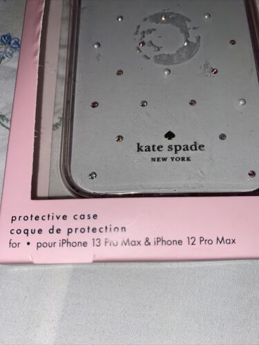 Kate Spade New York Protective Case iPhone 12 & 13 Pro Max Pink Rhinestone 6.7