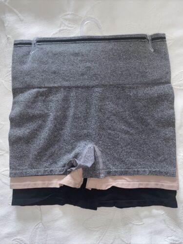 NAUTICA INTIMATES NT7481 - 3 PACK HIGH WAIST SEAMLESS SHAPING SHORTS GREAT FIT!