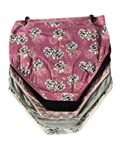 Kathy Ireland 5 Pack Multicolor Cotton/Spandex Briefs Sizes XL~BF1255~ GREAT!