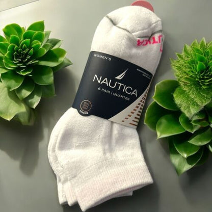Nautica Women's Socks - Lightweight Athletic Low Cut Socks (6 Pack)
