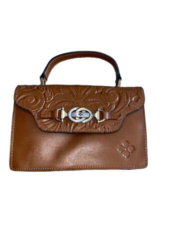 Patricia Nash Porcili Handbag Tooled Florence Cognac Color~XBDY Strap~UNIQUE~NEW