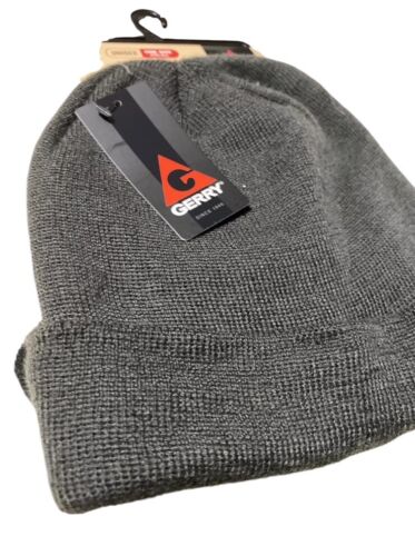 Gerry Unisex Slate/Black 2-Pack One Size Cuffed Knit Beanie Set MSRP $60 NWT