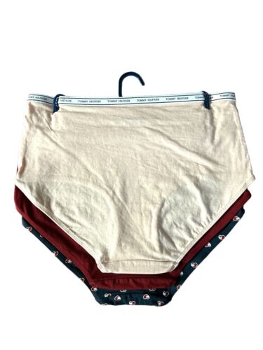 Tommy Hilfiger 3pcs~Soft Cotton Logo Mid-Rise Panties Sz. L~Multicolor~GREAT FIT