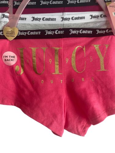 Juicy Couture~Women Boyshort Underwear Panties Cotton Blend 5-Pair JC7530~WOW~XL