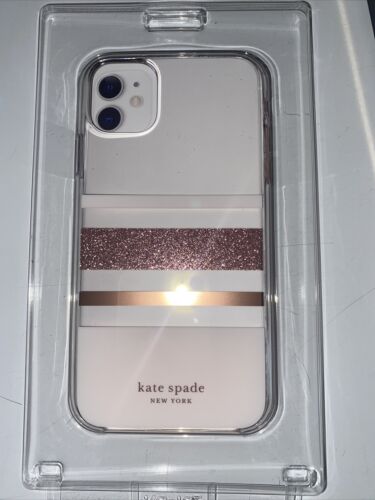 Kate Spade  Case for iPhone 11 Line Rose Gold & Metallic NIB