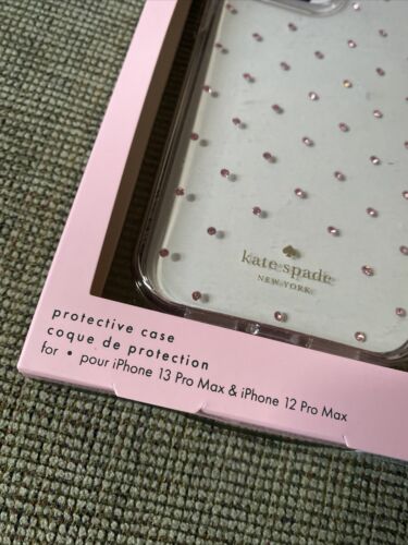 Kate Spade New York Protective Case iPhone 12 & 13 Pro Max Pink Rhinestone 6.7