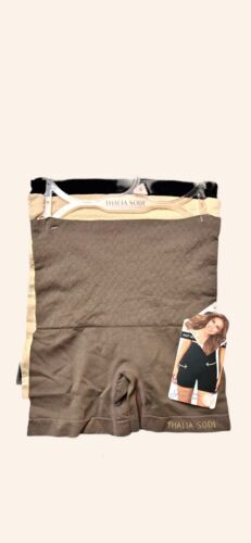 Thalia Sodi Knit Waist Shaping Shorts~Firm Control Shapewear~M ~3 Pk~Style ❤