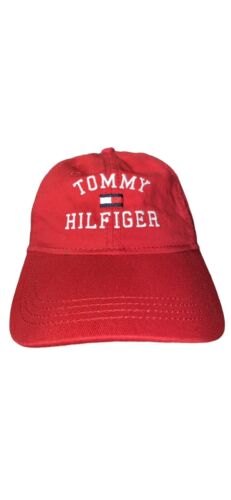 TOMMY HILFIGER CAP RED ADJUSTABLE ONE SIZE FITS MOST NICE!!!