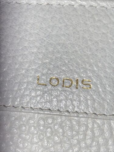 LODIS Bifold Wallet White Genuine Pebble Leather - ABSOLUTELY BEAUTIFUL!!!
