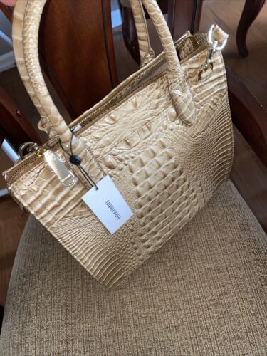 BRAHMIN Caroline Shortbread Melbourne Shoulder Bag Genuine Leather UNIQUE !!!￼