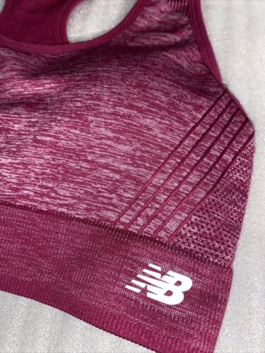 NEW BALANCE Women's Sports Bra ~MEDIUM IMPACT~Style112002~Deep Jewel~ALL SIZES