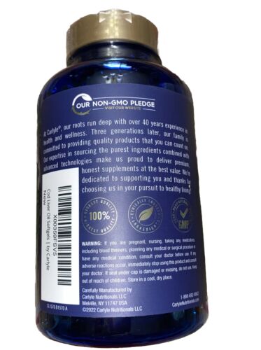Cod Liver Oil Softgels | 1245mg | 300 Count | Norwegian | Non GMO, Gluten Free