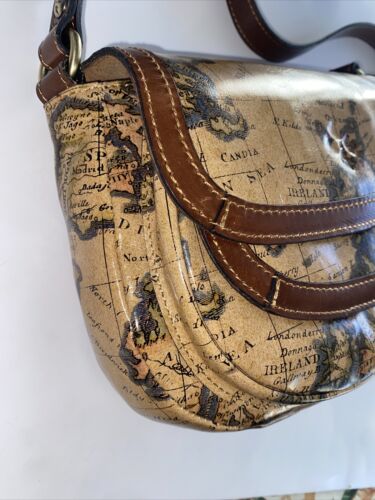 Patricia Nash Handbag ~ Ryton Leather XBDY P949414~European Map-NWT~REAR FIND!!!