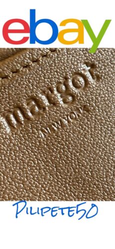 Margot New York leather Gabby Wristlet Wallet & Joyce Card-Case Style# MG3001-CR