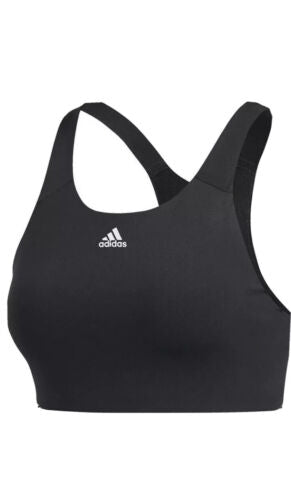 Adidas Black Solid Racerback Ultimate Alpha Sport Bra Women’s XLARGE RETAIL $50
