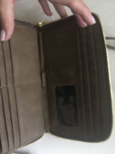 STEVE MADDEN WALLET WRISTLET SMOKE MULTI-COLOR CHEVRON WOVEN JAQUARD FABRIC