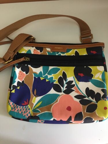 Fossil Eliza Bright Multicolored Crossbody Messenger Bag Purse  NEW $98