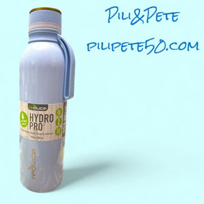 REDUCE Hydro PRO Vacuum Insulated Light Blue Stainless Steel Water Bottle 28 oz