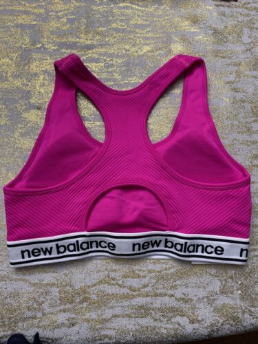 New Balance Medium Impact Sports Bra Peony/Black Style 111152  Size XL NEW