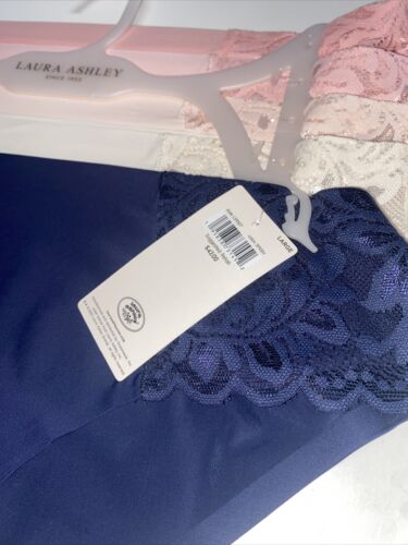 Laura Ashley LACE Hipster Panties Large~5Pk SEXY Multicolor~Style LA9527~NO SHOW