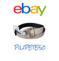 MICHAEL KORS BELT REVERSIBLE VANILLA/BLACK MK LOGO GOLD RECTANGULAR BUCKLE