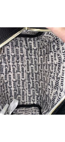 Juicy Couture Fashionista Sports Bowler Satchel Crossbody Black White NWT!!!
