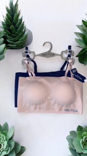 NÁUTICA 2PACK INTIMATES NT6188 SIZE XL BRAS LASER CUT RETAIL $48 BEAUTIFUL!
