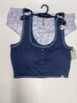 LUCKY BRAND~SET  BLUE BRA~FLORAL BIKINI PANTY ~STYLE LVD50930~L ~UNIQUE!!