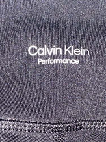 Calvin Klein Women's Logo Print Performance Legging PFSP6553 Black/White Size XL