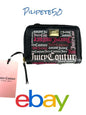 Juicy Couture Black Pink Multi Block Party Medium Z/A  Bifold Wallet~STYL ISH