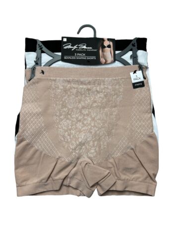 Marilyn Monroe 3-Pack Seamless Shaping Shorts MM7202 - High Rise, Slimming, Multicolor