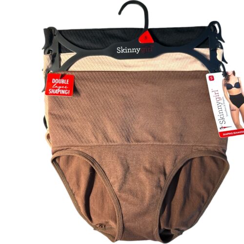 Skinnygirl Double Shaping Seamless Briefs Size SMALL 3  pair Style SG7058￼￼ New