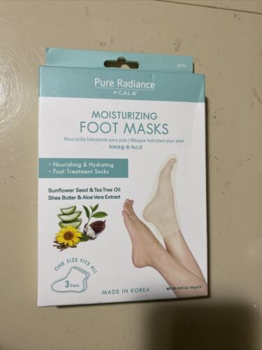 CALA Sea Salt Moisturizing Foot Masks, 3 count , Hydrating, Nourishing AMAZING