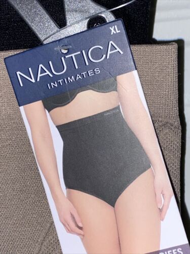 NAUTICA INTIMATES NT7128 2PKD~ HI WAIST SHAPING BRIEF PANTIES~GREAT FIT~XL