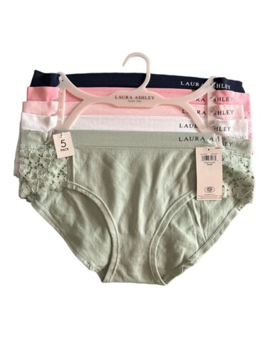 LAURA ASHLEY~5 Pack FIT PANTIES~MULTICOLOR~STYLE # LS9221~ALL SIZES~GREAT FIT!