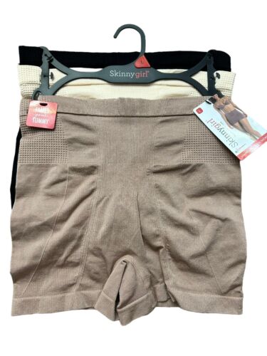 Skinnygirl Shaping Seamless Shorts Size L 3 Pairs~Style SG7016~TAMES YOUR TUMMY