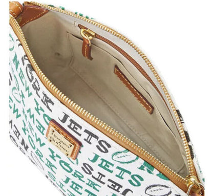 Dooney & Bourke NFL New York Jets Suki Crossbody White Multi $168 NWT