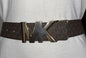 Michael Kors Belt Reversible Brown/Black MK Mini Logo MK Gold Buckle