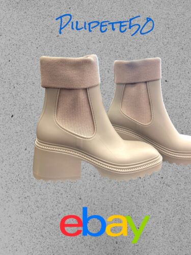 Circus By Sam Edelman~Kala Square Toe Women's Beige Boots 9M~Folded Cuff~UNIQUE!