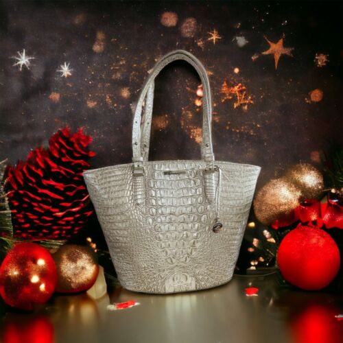 Brahmin Small Bowie Stardust Melbourne  Leather Bag-Double Handle UNIQUE!