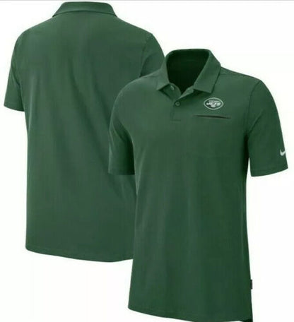 NEW YORK JETS GREEN POLO SIDELINE ELITE PREFORANCE MENS XL MSRP $85.00