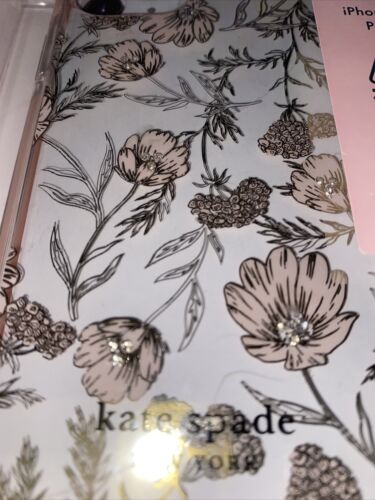 KATE SPADE PHONE CASE iPhone11 PRO FLOWERS WITH RHINESTONES BEAUTIFUL