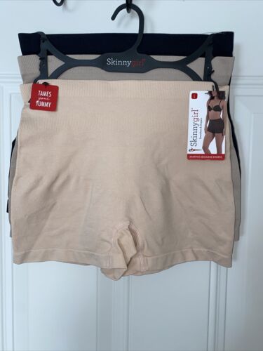 Skinnygirl Shaping Seamless Slip Shorts - Size Large, 3 Pair (Style SG7063) New