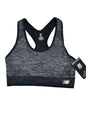 New Balance Medium Impact Sports Bra Style # 112002 BLACK/CHARCOAL Size XL~GREAT