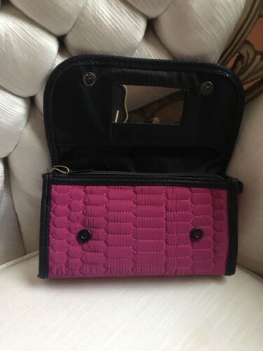 Aimee Kestenberg LANGLEY Pink/Quilt SILVER Pyramid Zip FoldOver T00200 MSRP $24